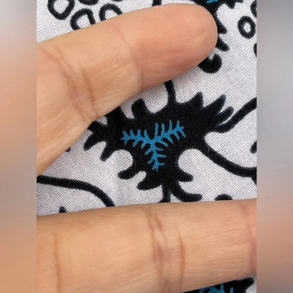 ZURI Kenya Just One Dress in indigo wax print Cotton Button Down Shirtdress XS - Picture 11 of 11